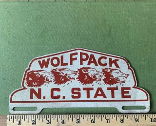 Rare 1950’s North Carolina State License Plate Topper