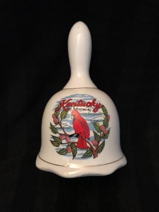 Vintage Kentucky Souvenir Bell Red Cardinal