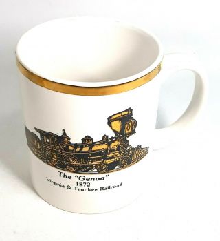 The " Genoa " 1872 Virginia & Truckee Railroad Coffee Mug Train Locomotive