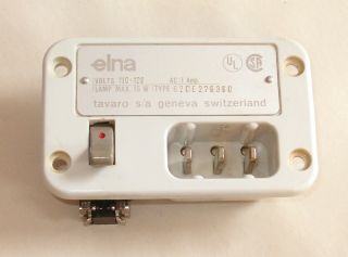 Elna 62 C Sewing Machine Power Terminal Plug And Light Switch 62c
