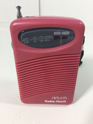 Radio Shack Am - Fm Pocket Radio Vintage No.  12 - 730