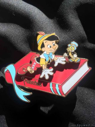 Wdi Disney Pinocchio & Jiminy Cricket A Treasury Of Tales Storybook Le 250 Pin