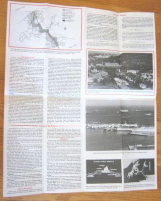 Panama Canal Tourist Brochure,  3 ¾ x 9,  unfolds to 15 x 18,  1994,  lock operation 2