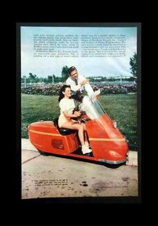 Salsbury Motor Scooter 1947 Color Pictorial