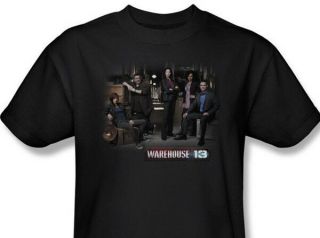 Warehouse 13 Tv Series 1st Season Cast And Logo Black T - Shirt,  Unworn