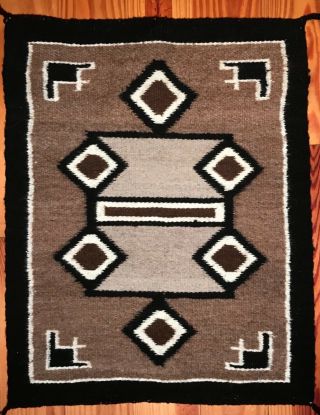 Another Fine Two Grey Hills Navajo Rug,  Nr
