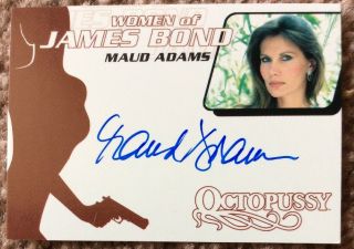 James Bond Women Of James Bond In Motion Maud Adams Autograph Card Wa10