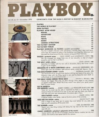 PLAYBOY December 1979 - Raquel Welch,  Norman Mailer,  Al Pacino Intvw 414 Pages 2