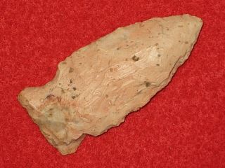 Authentic Native American Artifact Arrowhead Illinois Side Notch Knife N20