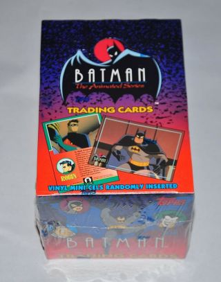 Batman The Animated Series Trading Cards Topps 1993 Factory Box