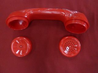 Red Handset Shell & Caps For Payphone Pay Phone Telephone Prison Western 500