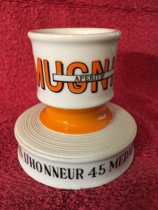 Mugnier Aperitif Porcelain French Cafe Bistro Advertising Match Striker Holder