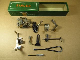 Vintage Singer Sewing Machine 301 Attachments 160623