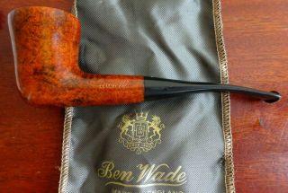 Vintage Unsmoked Ben Wade 40 Selected Grain Briar Wood Pipe With Pooch & Box