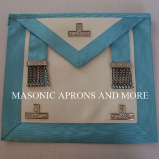 Masonic Craft Worshipful Master (wm) Apron With Pocket