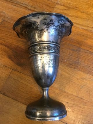 South Carolina Yacht Club Trophy,  Chinook May 30,  1928,  Sterling Silver