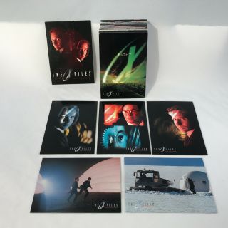 X - Files Fight The Future (1st Movie) Complete Card Set (topps/1998) W/ Promo P1