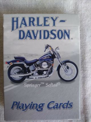 Harley Davidson Playing Cards & Metal Case/ Collectible & Ready to Use 2
