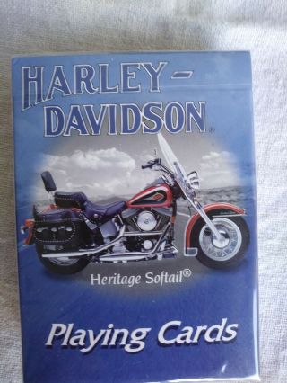 Harley Davidson Playing Cards & Metal Case/ Collectible & Ready to Use 3