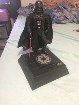 Darth Vader Electronic Animated Talking Coin Bank Star Wars Toy Lights Action