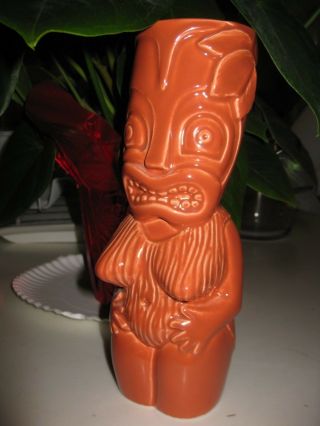 Munktiki " Pincess Pua " Orange Tiki Mug Hawaiian Tiki Mug