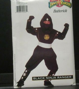 Butterick Boys Costume Black Power Ranger Sewing Pattern 4180 All Sizes