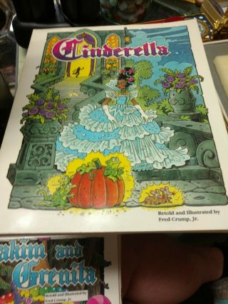 Black American Nursery Book Cinderella Fred Crump 1st Printing