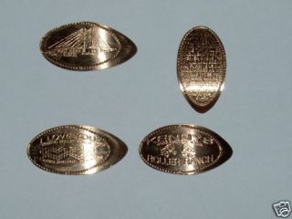 Elongated Penny Stretched Smashed Set Of 4 Burlington From Kenny 