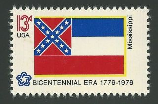 State Of Mississippi Flag 1894 Design Commemorative Postage Stamp