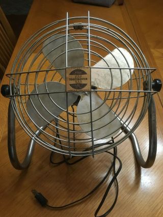 Vintage 12 " Adjustable Toastmaster Floor Fan Model 5312 - 1