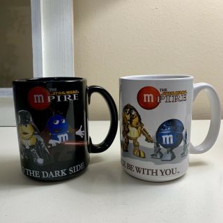 Set Of 2 Star Wars Empire Coffee Mugs 2005 M & M