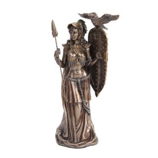 Athena Athene Goddess Of Wisdom Victory W Owl Warrior Patron Figurine Statue