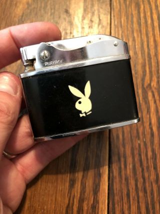 Vintage Playboy Bunny Black Lighter Made In Japan -