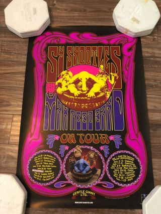 Gentle Giant Sy Snootles Max Rebo Band On Tour Concert Poster - Black Light 2007