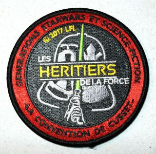 2017 Star Wars Heroes Of The Force Cusset Convention French 3.  5 " Tall Patch