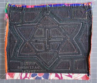 Six Pointed Star Mola Art Vintage Huber Reverse Applique Cuna Panama 2