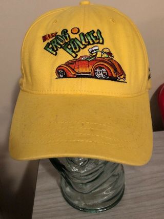 33rd Annual Frog Follies Evansville Indiana August Cap Hat Hot Rod Yellow Car
