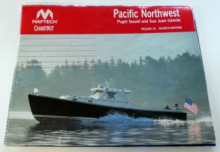 2002 Maptech Chartkit Chart Pacific Northwest Region 15 Puget Sound Marine Atlas