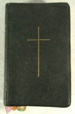 Vintage Leather Prayer Book Traditional Catholic Family Daily Missal Mass 1959
