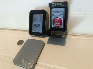 Zippo Lighters Dodge Truck And Ford With Cases.