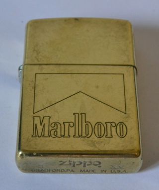 Brass Marlboro Zippo Cigarette Lighter