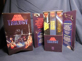 Star Wars Trilogy boxed set VHS 1988 w/ proof of purchase 2