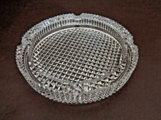 Vintage 7 " Glass Ashtray Made In Italy (cat.  10t032)