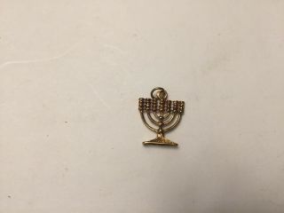 Judaism Temple Menorah Pendant Pewter Necklace Bracelet Charm Jewelry Nos 6404