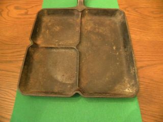 Vintage Griswold Cast Iron Colonial Breakfast Skillet 666 3