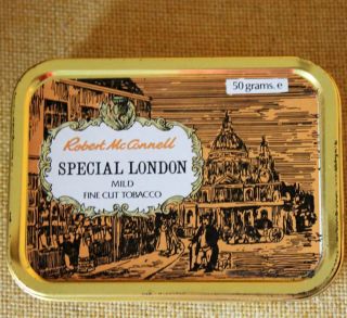 Vintage Mild Tobacco Tin Robert Mcconnell Special London 50grs Collectible