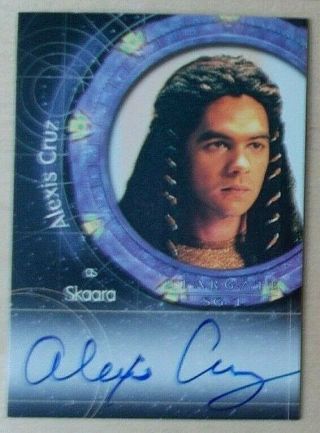 A4 Alexis Cruz Autograph Stargate Sg - 1 Premiere Edition Seasons 1 - 3 Trading Card