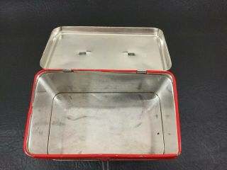 Vintage UNION LEADER Redi Cut Tobacco Tin/Lunch Box •Made In Italy 7