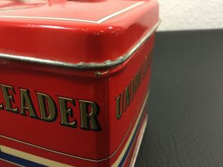 Vintage UNION LEADER Redi Cut Tobacco Tin/Lunch Box •Made In Italy 8