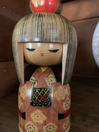 Vintage Japanese KOKESHI Doll Made In Japan 7” 5